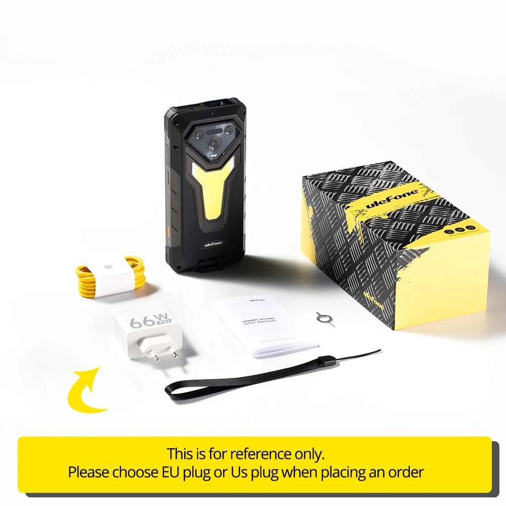 【Ships from US】Ulefone Armor 34 Pro 5G AI Rugged Phone 25500mAh Up to 32GB+512GB Built-in Projector 120Hz 6.95" NFC Smartphone - Rugged Phones Only