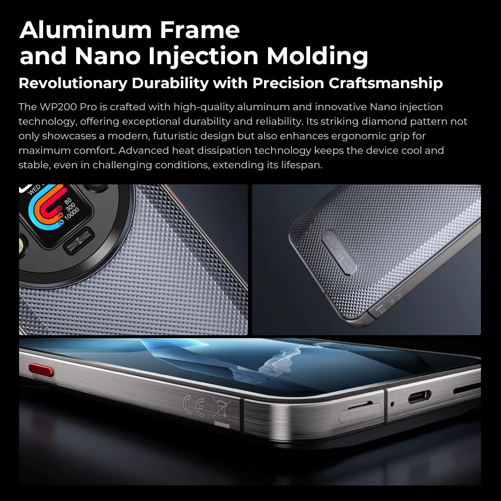 Oukitel WP200 Pro - World's First Modular Rugged Phone with a Detachable Earphone/SmartWatch, AI-enabled, 5G, 6.7'' AMOLED Display, 8800 mAh, Android 15 (24GB+ITB NFC) - Rugged Phones Only