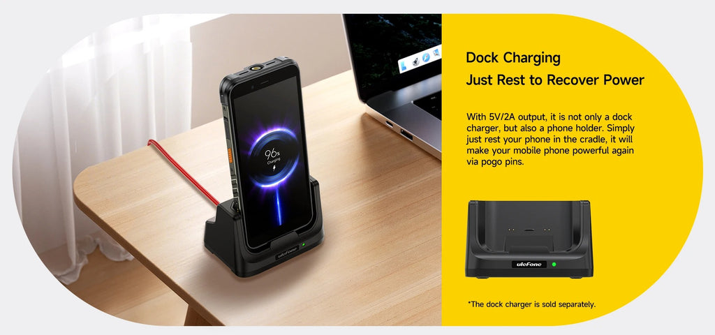 【Ships from US】Ulefone RugKing 4G Rugged Phone Android 15 Up to 16GB+256GB Waterproof Smartphone 9600mAh NFC Global Version - Rugged Phones Only