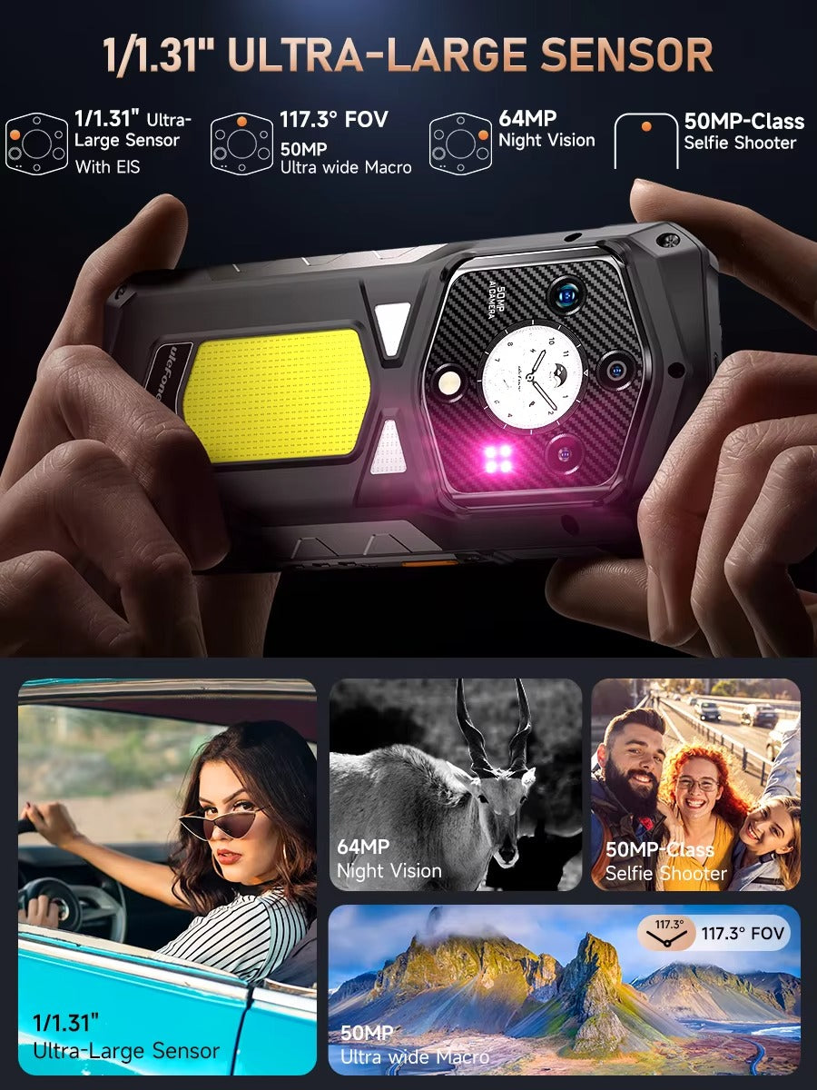 【Ships from US】 Ulefone Armor 29 Pro 5G AI Rugged Phone 21200mAh 120W 64MP Night Vision 6.67" 120Hz 512GB ROM Mobile - Rugged Phones Only