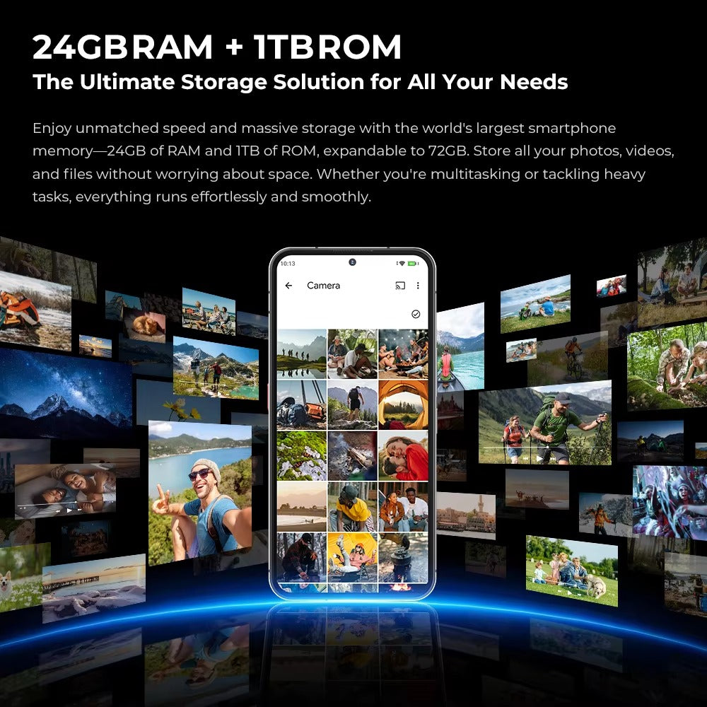 Oukitel WP200 Pro - World's First Modular Rugged Phone with a Detachable Earphone/SmartWatch, AI-enabled, 5G, 6.7'' AMOLED Display, 8800 mAh, Android 15 (24GB+ITB NFC) - Rugged Phones Only