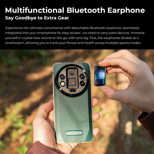 Oukitel WP200 Pro - World's First Modular Rugged Phone with a Detachable Earphone/SmartWatch, AI-enabled, 5G, 6.7'' AMOLED Display, 8800 mAh, Android 15 (24GB+ITB NFC) - Rugged Phones Only