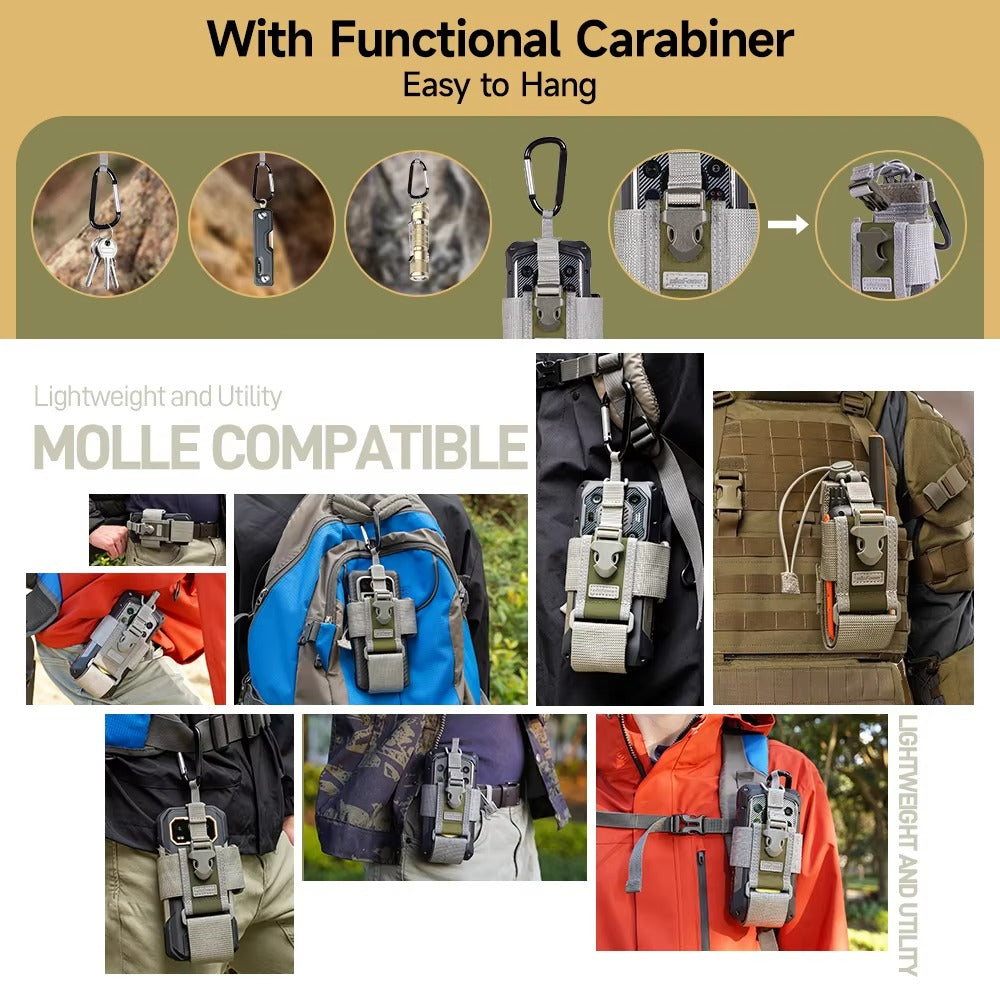 Ulefone Armor Molle Holster Universal Tacgical Phone Pouch - Rugged Phones Only