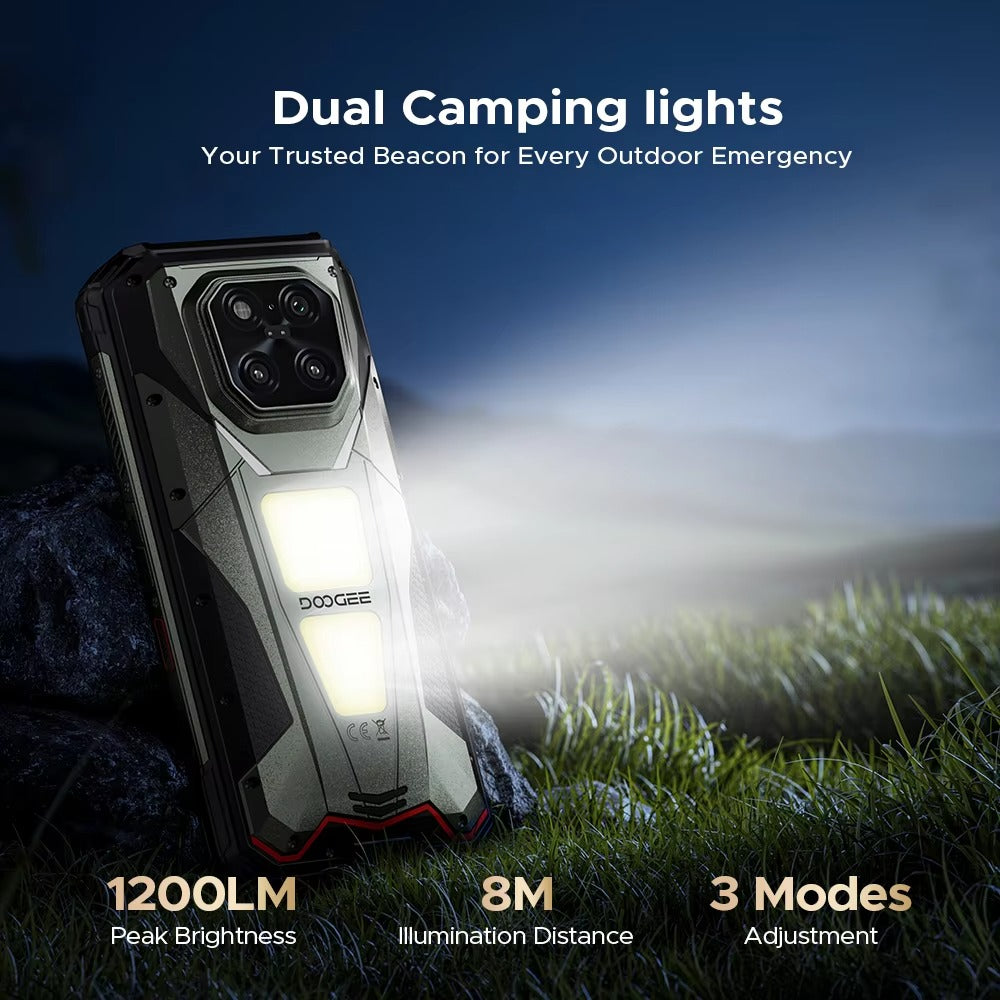 DOOGEE V Max LR 20500mAh 5G Android 15 Rugged Phone with 40m Laser Distance Measurement - Rugged Phones Only