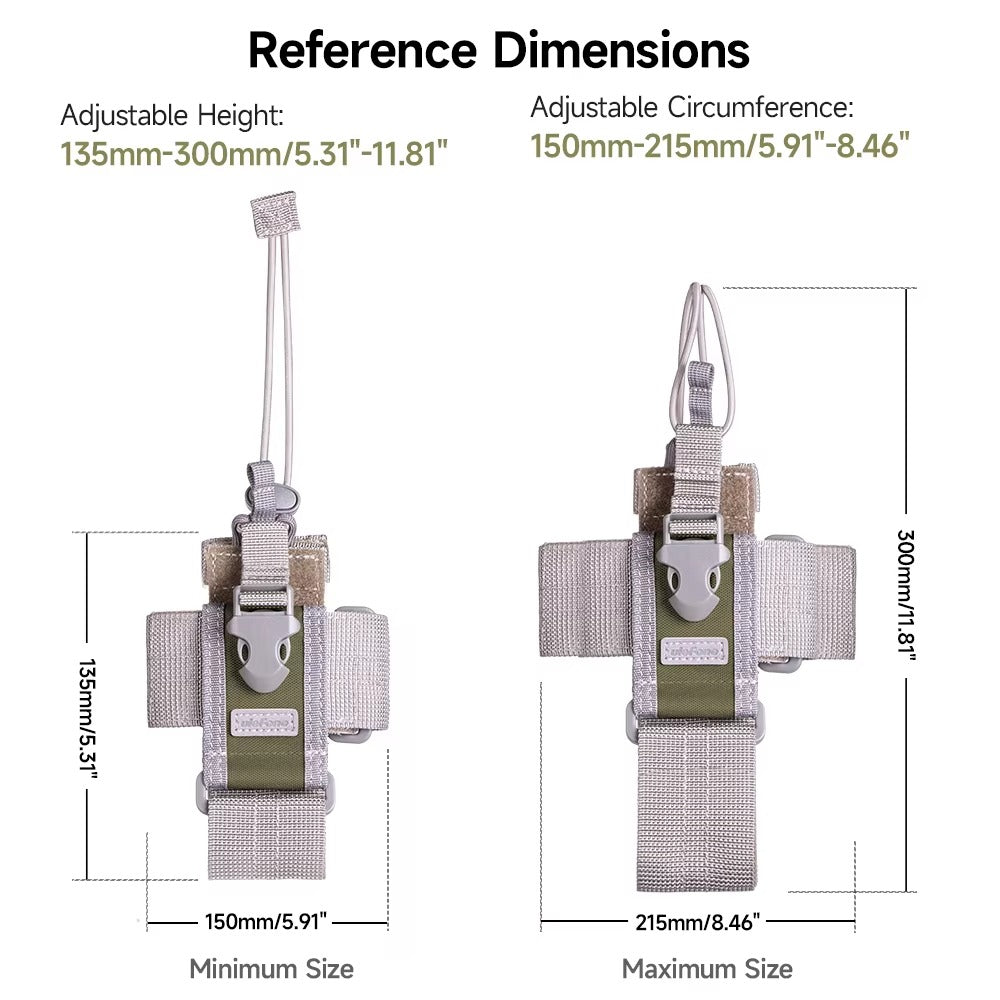 Ulefone Armor Molle Holster Universal Tacgical Phone Pouch - Rugged Phones Only