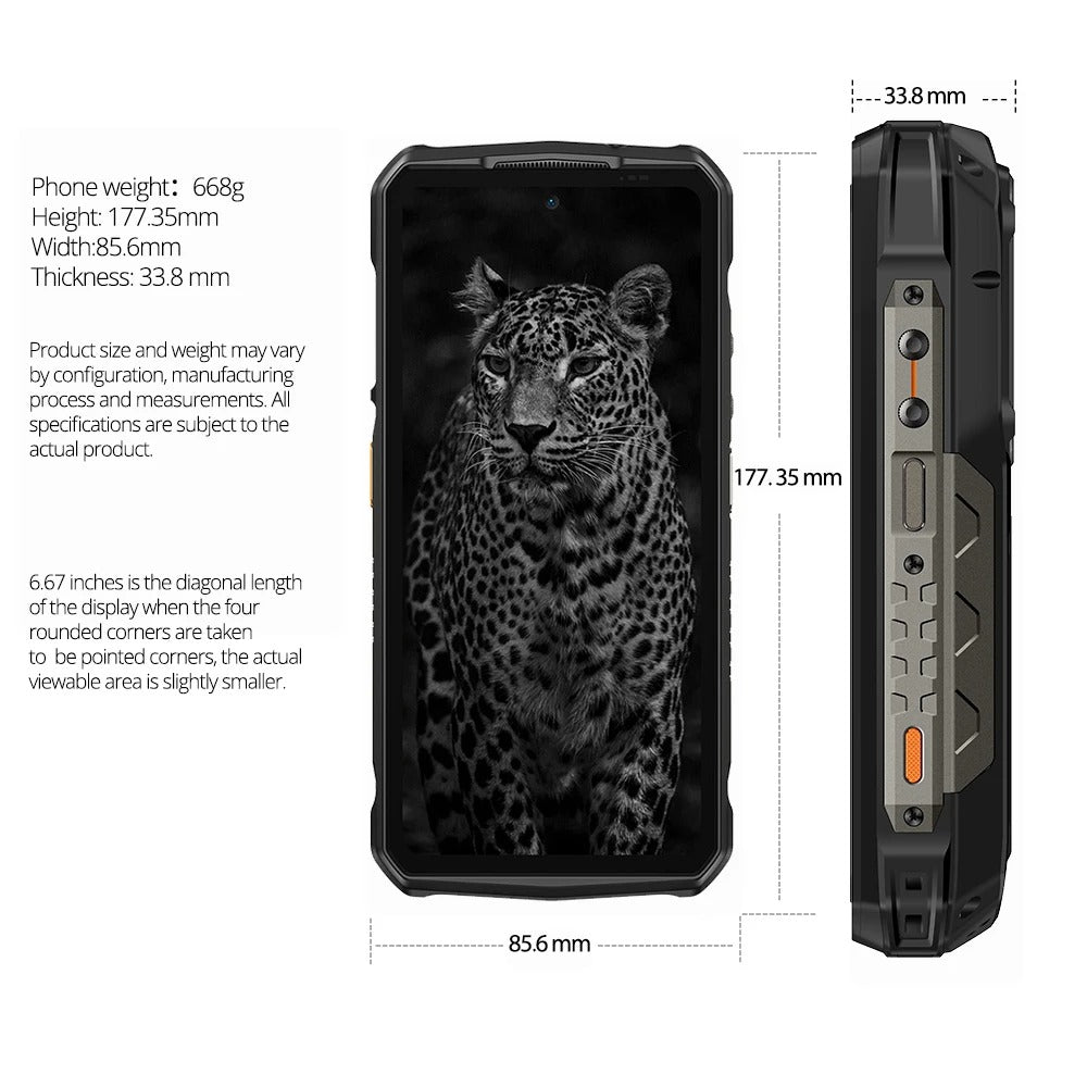 【Ships from US】 Ulefone Armor 29 Pro Thermal Version 5G AI Rugged Phone 21200mAh 120W 64MP Night Vision 6.67" 120Hz 512GB ROM - Rugged Phones Only